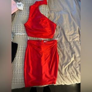 Regina Asymmetrical Set in Red | superdown | Revolve | XXS